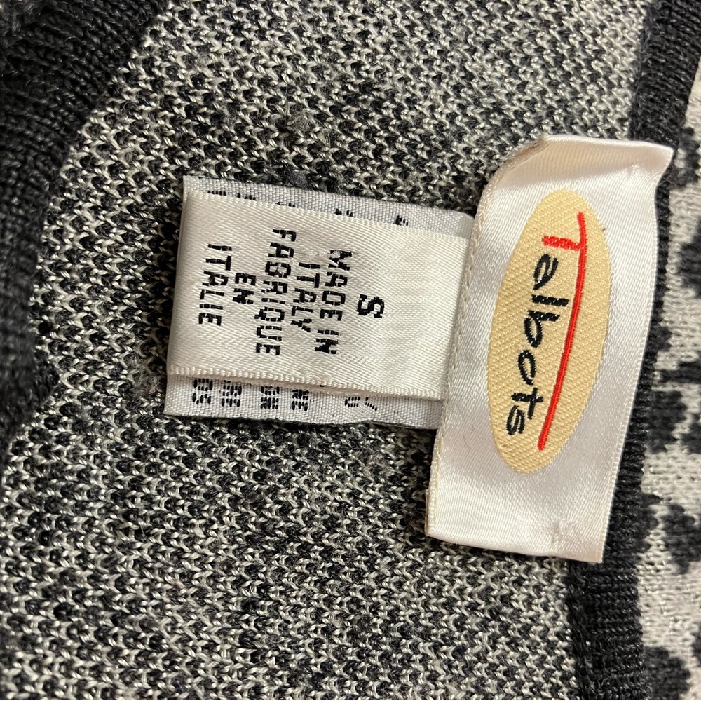 Talbots cardigan, blk/gray, S - Picture 3 of 6